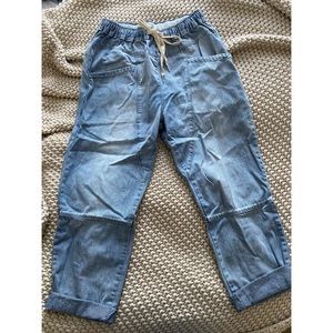Easel Drawstring Balloon Jeans